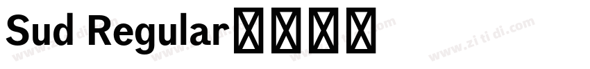 Sud Regular字体转换